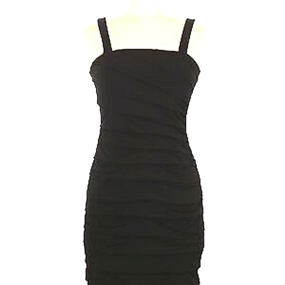 Carole Little Ruched Black Dress